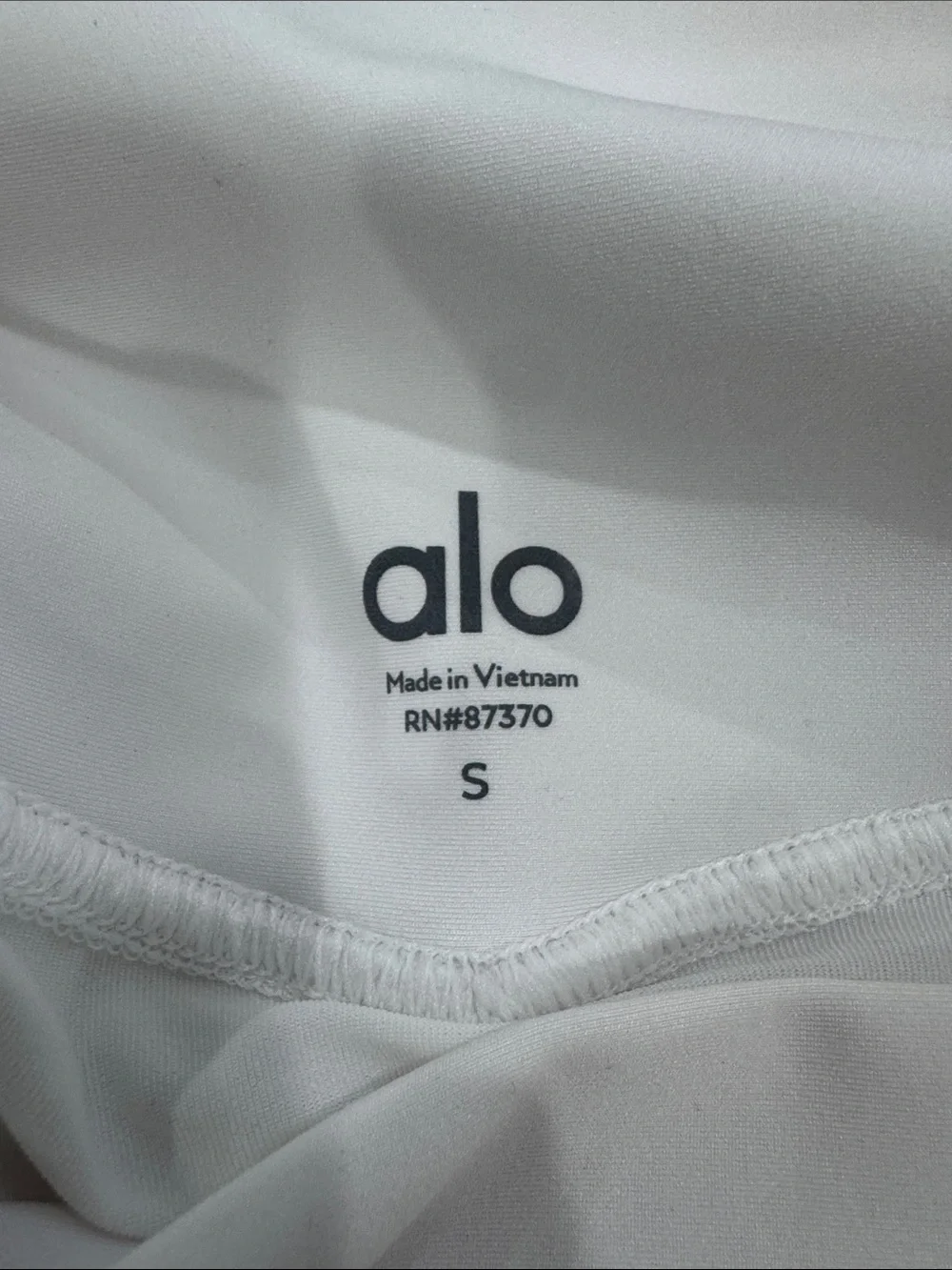 ALO Yoga White Pleated Skater Skirt